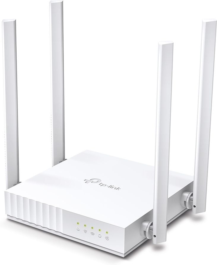 TP-LINK Archer C24 AC750 WiFi router 300 Mbps at 2.4 GHz   433 Mbps at 5 GHz 1x10/100Mbps WAN Port 4x10/100Mbps LAN Ports